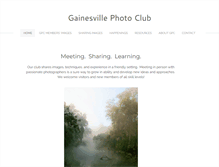 Tablet Screenshot of gainesvillephotoclub.com